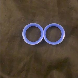 1 inch (25mm) blue silicone tunnels